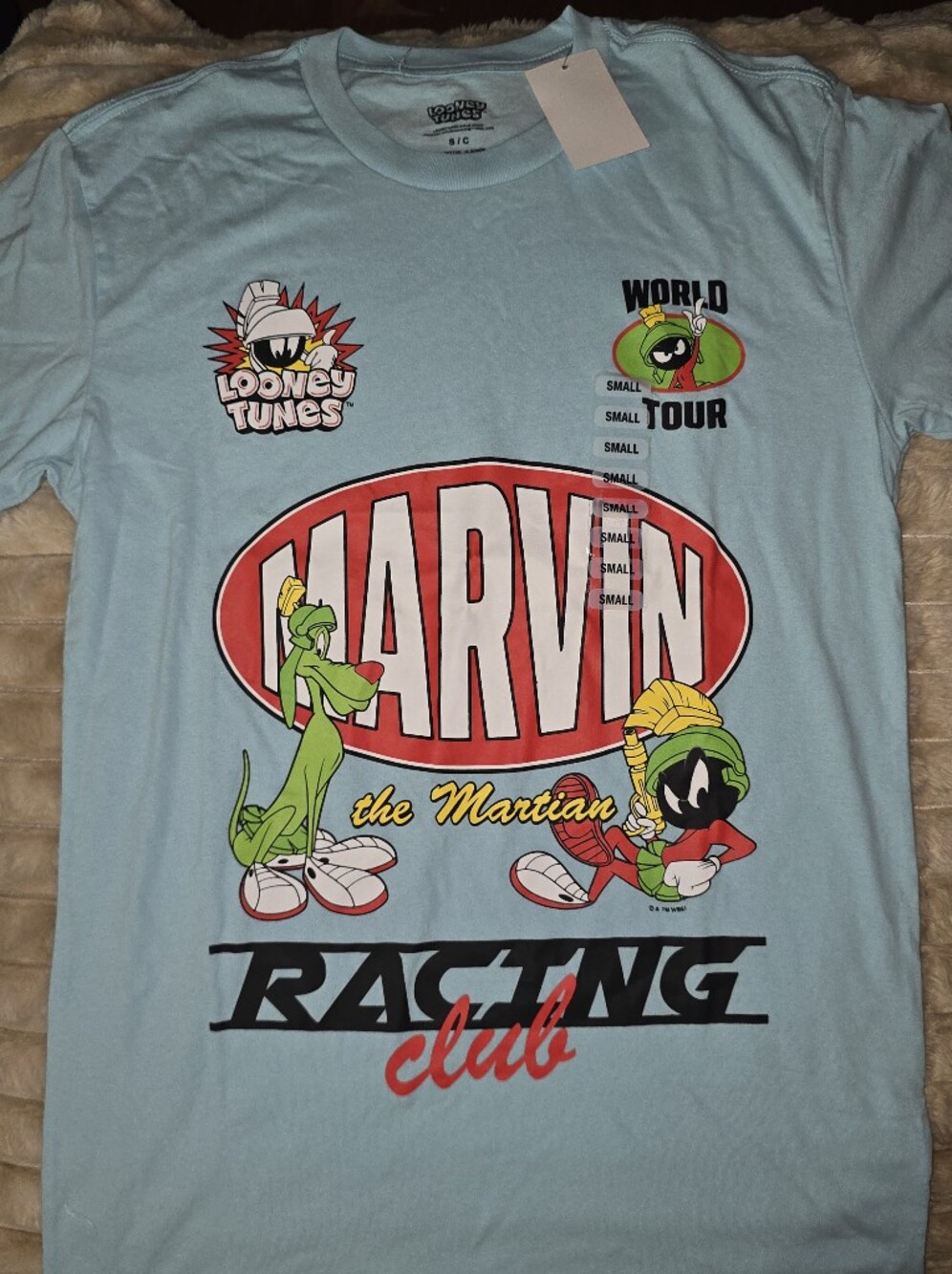 Warner Bros. Marvin the Martian Light Blue Graphic Tee